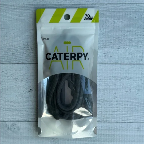Caterpy Air Gunmetal Gray No Tie Shoelaces 70cm/27.5in - Picture 1 of 2